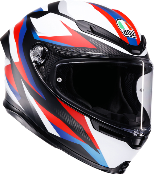 K6 S Full Face Helmet - Black | Red | Blue | White | Matte - S