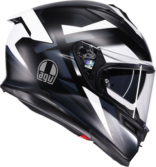 K7 Full Face Helmet - Black | Matte | White | Gray - S