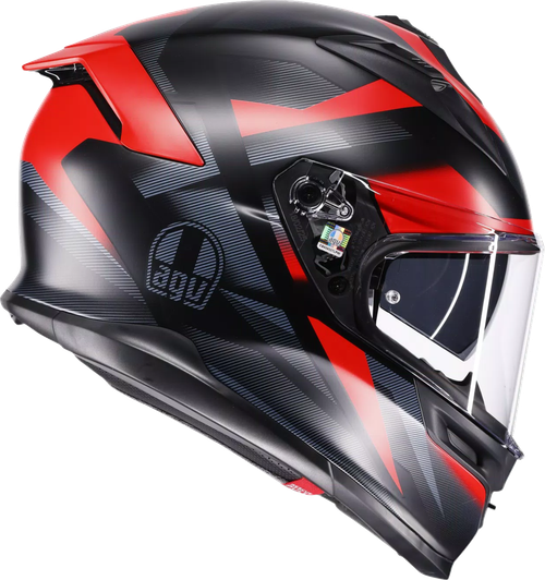 K7 Full Face Helmet - Black | Matte | Red | Gray - S