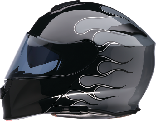 Solaris 2.0 Modular Helmet - Gray | Black | Gloss - XS
