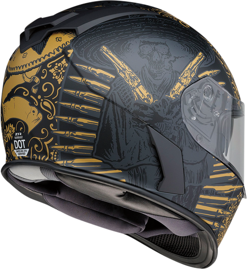 Warrant Full Face Helmet - Black | Gold - XS
