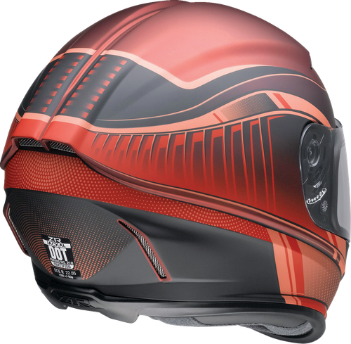 Jackal Full Face Helmet - Matte | Red | Black - XS