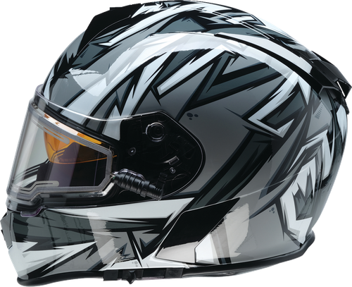 Warrant Full Face | Snow Helmet - Black | White | Gray - XS