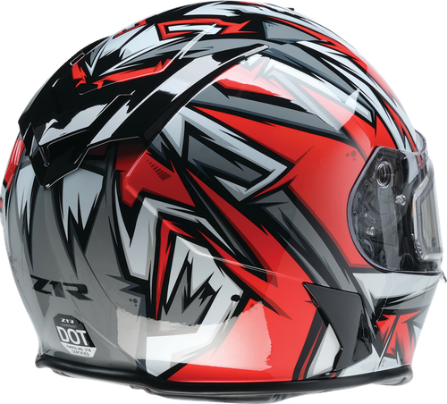 Warrant Full Face | Snow Helmet - White | Red | Black | Gray - M