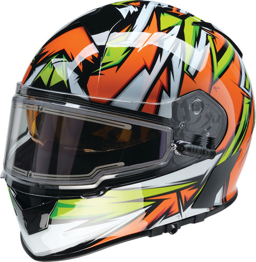 Warrant Full Face | Snow Helmet - Green | Gray | Orange | White | Black - S