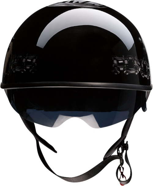 Vagrant Half Face Helmet - Gray | Black | Gloss | White - XS