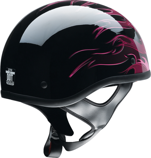 CC Beanie Half Face Helmet - Pink | Black | Gloss - XS