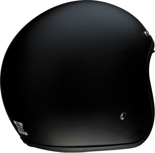 Saturn Open Face Helmet - Flat Black - XS