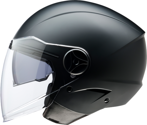 Scuzzi Open Face Helmet - Matte | Flat | Black - XS