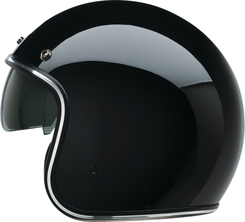 Grimlock Open Face Helmet - Black | Gloss - XS