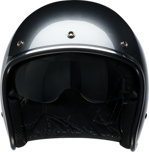 Grimlock Open Face Helmet - Silver | Gloss - XS
