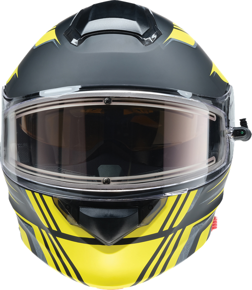 Solaris 2.0 Snow | Modular Helmet - Black | Gray | Matte | Hi-Vis Yellow | Yellow - XS