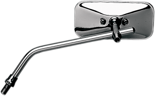 EMGO - 20-34814 - Mirror - Stamped - Chopper - Side View - Rectangle - M10 x 1.25 - Chrome - Left