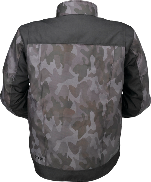 Camo All Weather Jacket - Black | Camo Gray - S