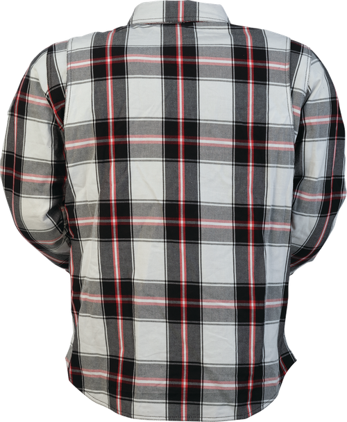 Ashwood Flannel Jacket - White | Red | Gray | Black - L