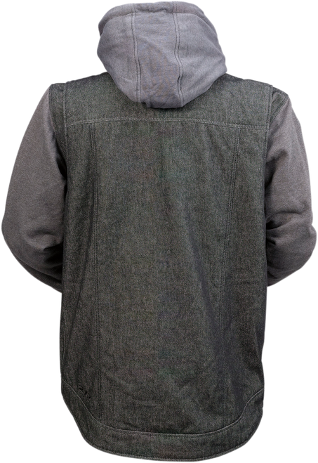 Casual Hoodie - Gray | Black - S