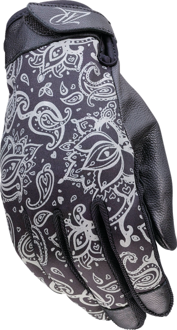 Reflective Casual Gloves - Black | Light Gray - XS