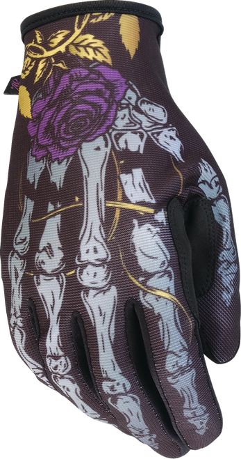 Reflective Gloves - Black | Purple | Dark Brown | Gold | Gray - M