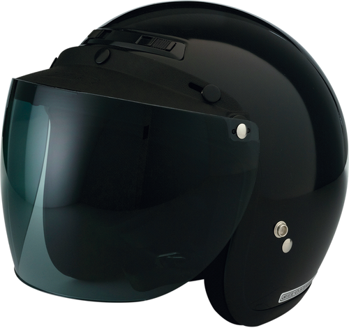 Jimmy Open Face Helmet - Black | Gloss - 2XS