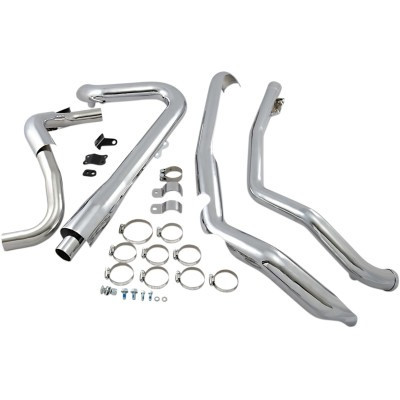 COBRA - 6257 - True Dual Headpipes - Chrome - Dresser