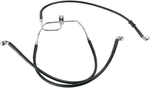 DRAG SPECIALTIES - 1741-2906 - Brake Line - Front (Lower/Upper) - Black