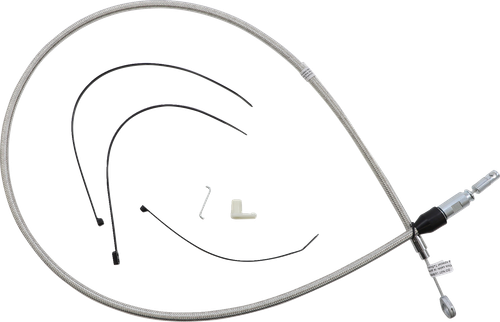 Polished Stainless Quick Connect Upper Clutch Cable