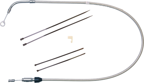 Polished Stainless Quick Connect Upper Clutch Cable