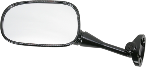 EMGO - 20-87024 - Mirror - Side View - Carbon Fiber - Rectangle - Left - Honda