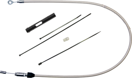 Polished Stainless Quick Connect Upper Clutch Cable