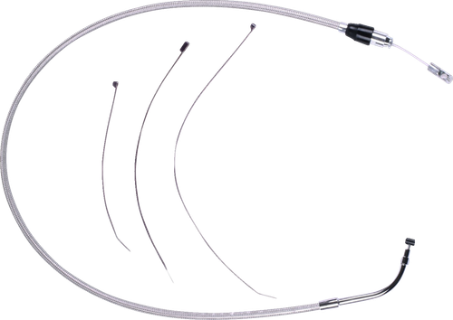 Polished Stainless Quick Connect Upper Clutch Cable