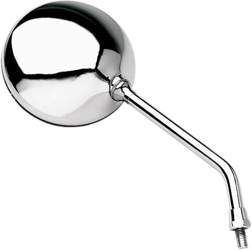 EMGO - 20-35200 - Mirror - CB-Style - Side View - Round - Chrome