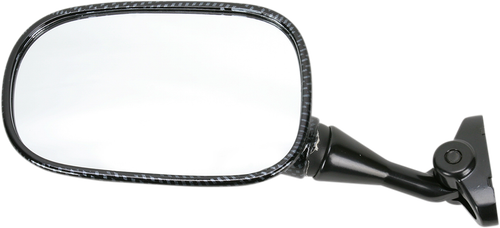 EMGO - 20-87034 - Mirror - Side View - Carbon Fiber - Rectangle - Left - Honda