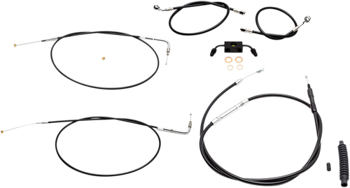 Standard Black Vinyl Handlebar Cable/Brake Line Kit — Ape Hanger