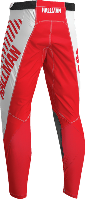 Hallman Differ Slice Pants - Red | Dark Gray | White
