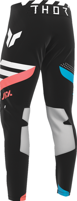 Sportmode Synth Pants — Black - Black | Coral | Turquoise | White