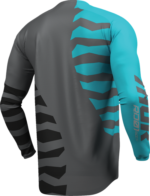 Launchmode Shredder Jersey - Gray | Aqua | Charcoal
