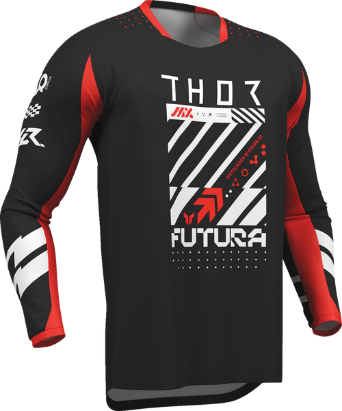 Lauchmode Futura Jersey - Black | Red | White