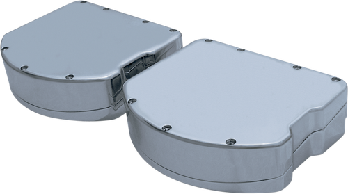COVINGTONS - C1283-C - Rocker Box Valve Covers - Smooth Chrome - Twin Cam