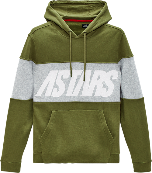 Border Hoodie - Green | Gray | Olive