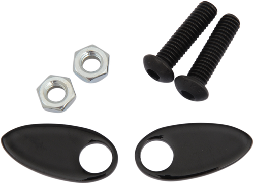 CYCLE VISIONS - CV-4813B - Rear Turn Signal Cover Plate - Black