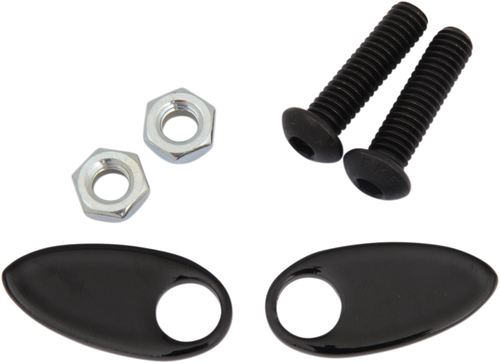 CYCLE VISIONS - CV-4813B - Rear Turn Signal Cover Plate - Black