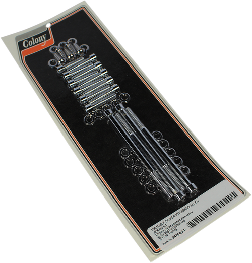 COLONY - 2470-20-P - Bolt Kit - Primary Cover - Stock-Head - '07-'23 Softail/'17-'23 Touring
