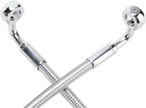 E-Z Align Braided Single Disc Front Brake Line