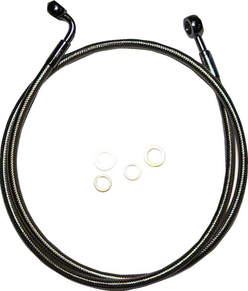 E-Z Align Braided Single Disc Front Brake Line
