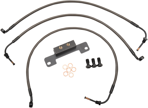 Midnight Braided Brake Line Kit