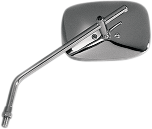 EMGO - 20-21710 - Mirror - Die-Cast - Plain - Side View - Rectangle - M10 x 1.25 - Chrome - Left/Right