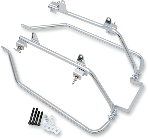CYCLE VISIONS - CV-7206 - Saddlebag Mounts - Chrome - FLST '08-'17