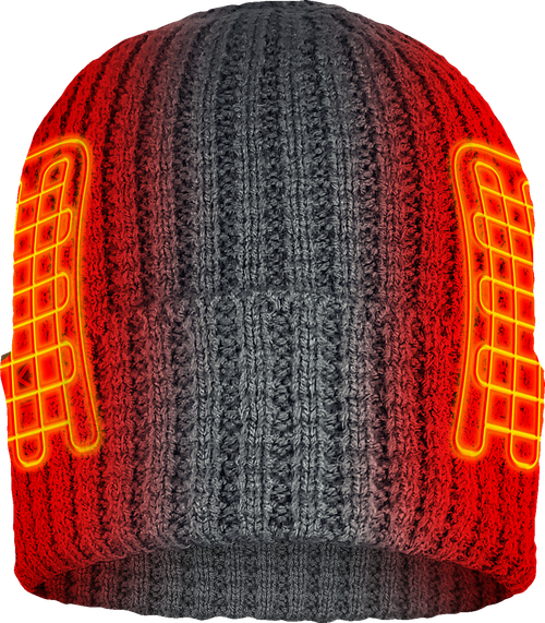 5 V Waffle Knit Heated Hat
