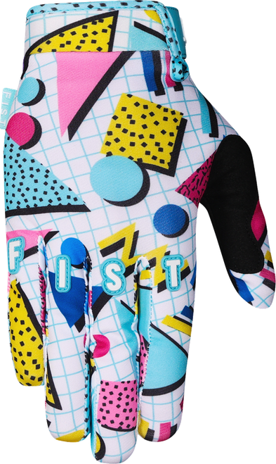 Strapped Andy Buckworth Eighties Gloves - Blue | Aqua | Black | Dark Blue | Pink | White | Yellow