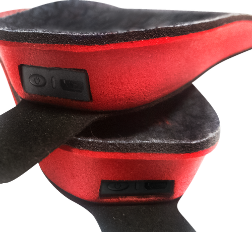 3V Rechargeable Heated Insoles with Remote - Black | Red